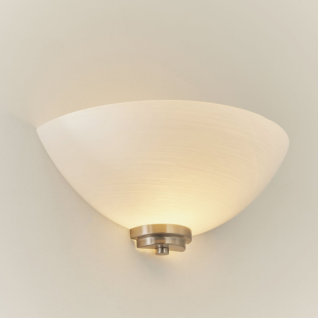 WELLES-1WBSC 1 Light Wall Light In Satin Chrome (S)