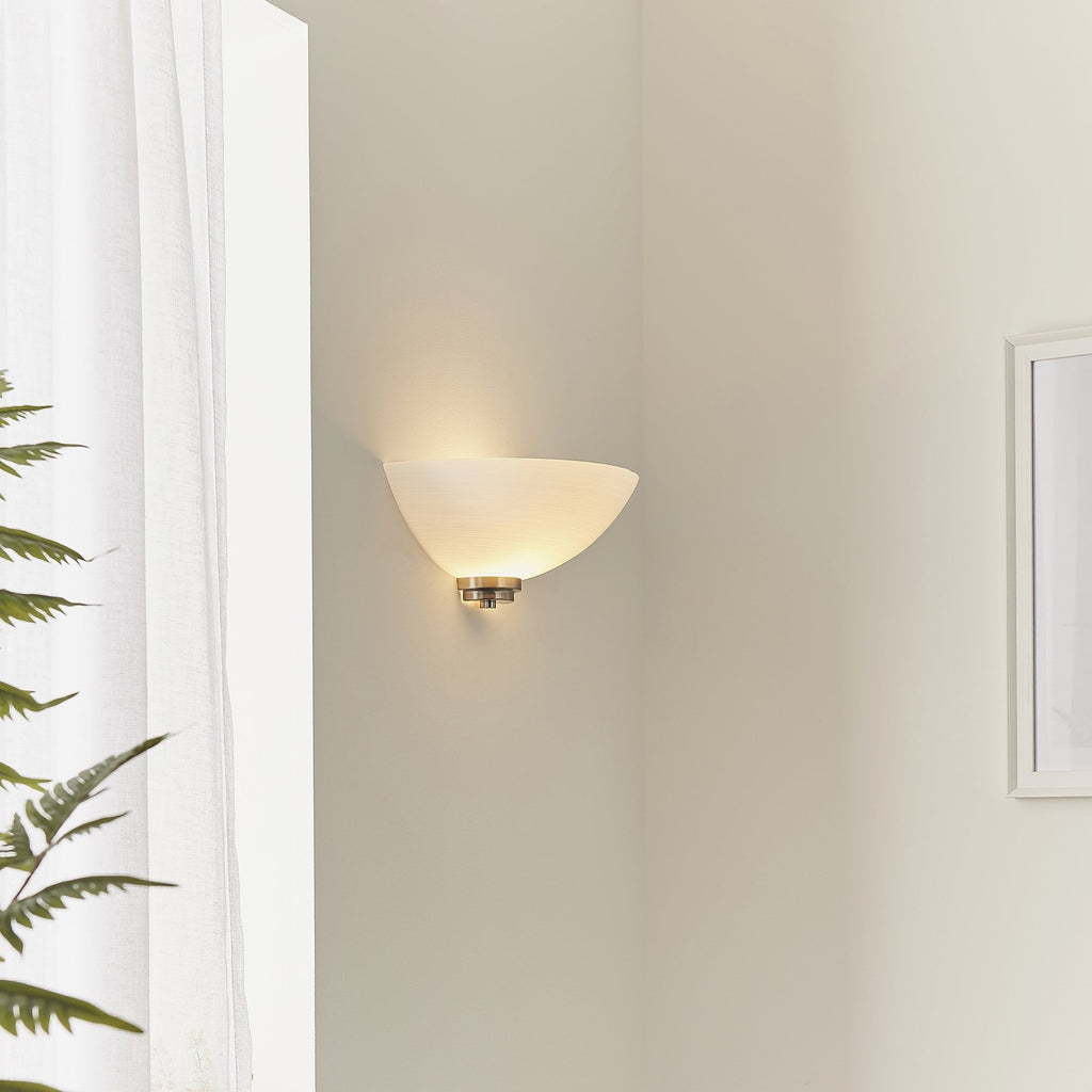 WELLES-1WBSC 1 Light Wall Light In Satin Chrome (S)