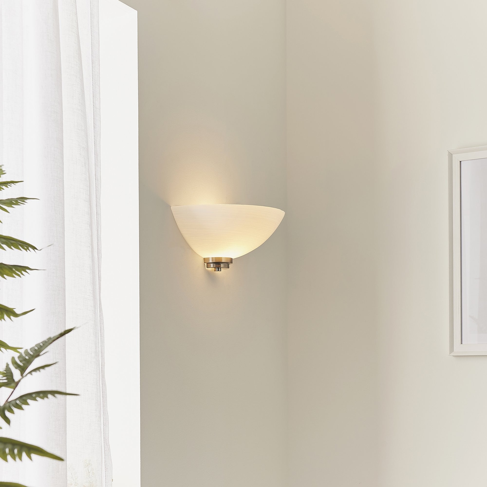 WELLES-1WBSC 1 Light Wall Light In Satin Chrome (S)