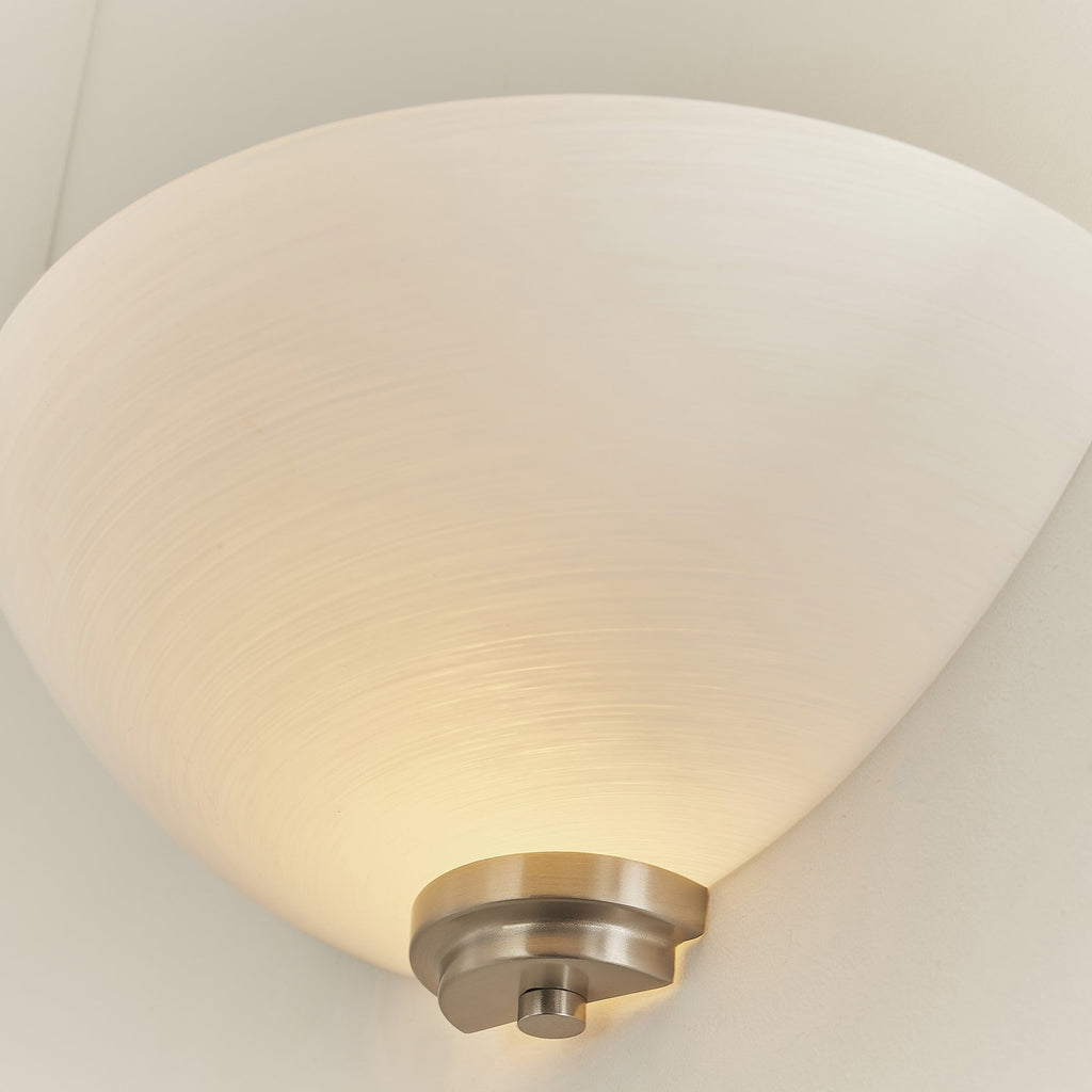 WELLES-1WBSC 1 Light Wall Light In Satin Chrome (S)