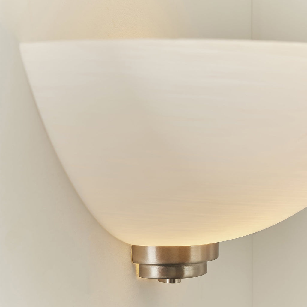 WELLES-1WBSC 1 Light Wall Light In Satin Chrome (S)