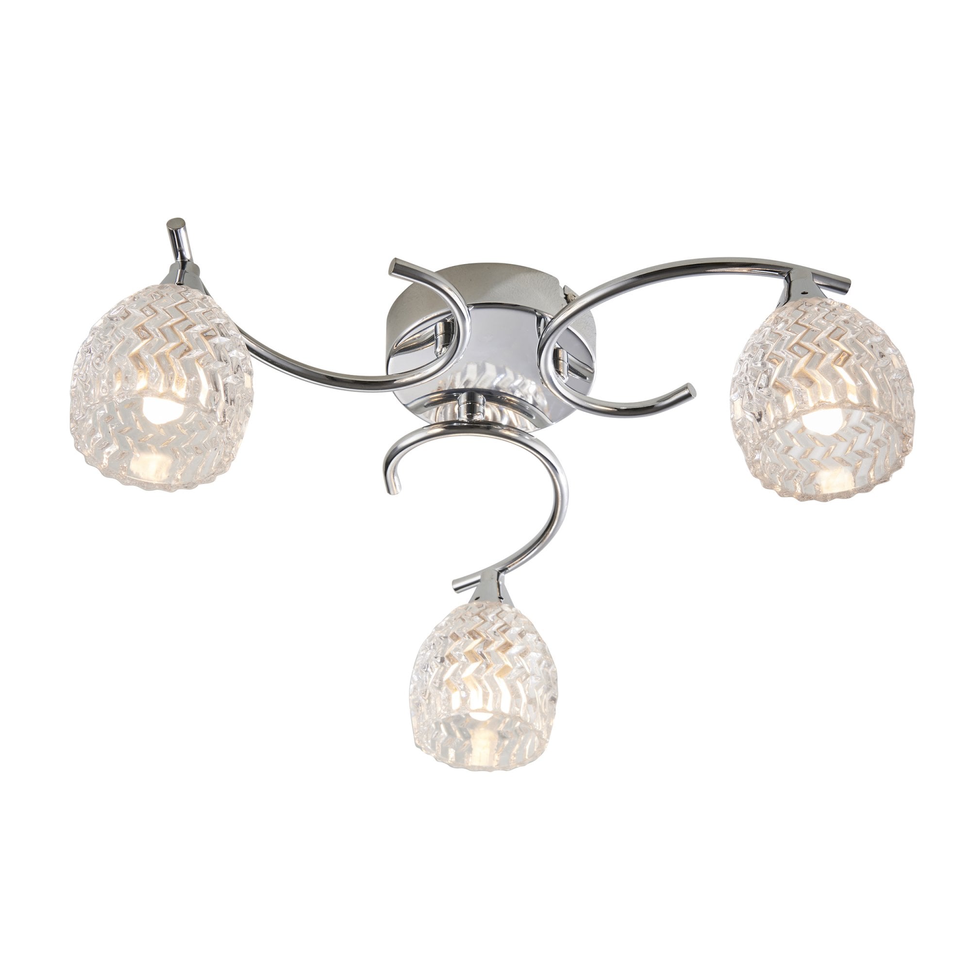 BOYER-3CH 3 Light Ceiling Fitting With Chrome Finish