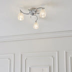 BOYER-3CH 3 Light Ceiling Fitting With Chrome Finish