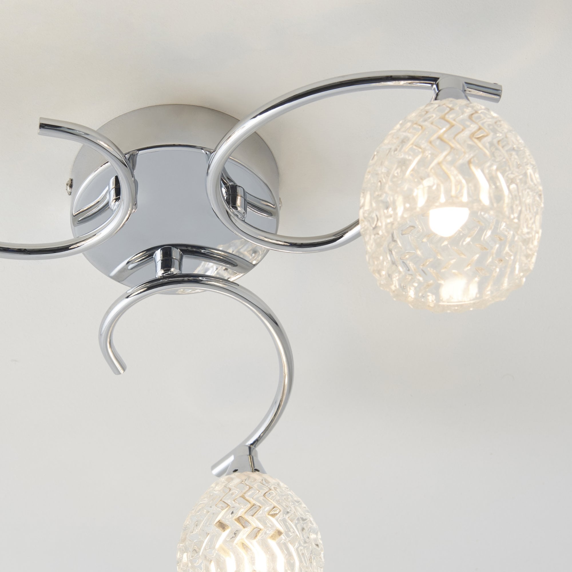 BOYER-3CH 3 Light Ceiling Fitting With Chrome Finish