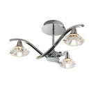 LANGELLA-3CH 3 Light Ceiling Fitting In Chrome