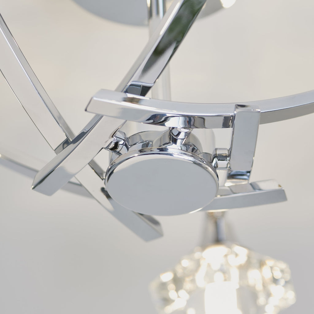LANGELLA-5CH 5 Light Ceiling Fitting In Chrome