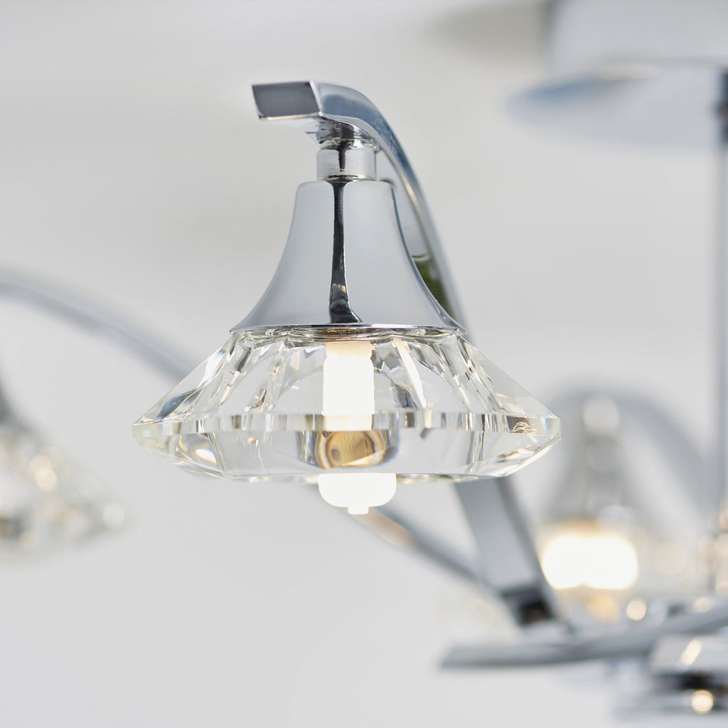 LANGELLA-5CH 5 Light Ceiling Fitting In Chrome