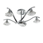 LANGELLA-5CH 5 Light Ceiling Fitting In Chrome