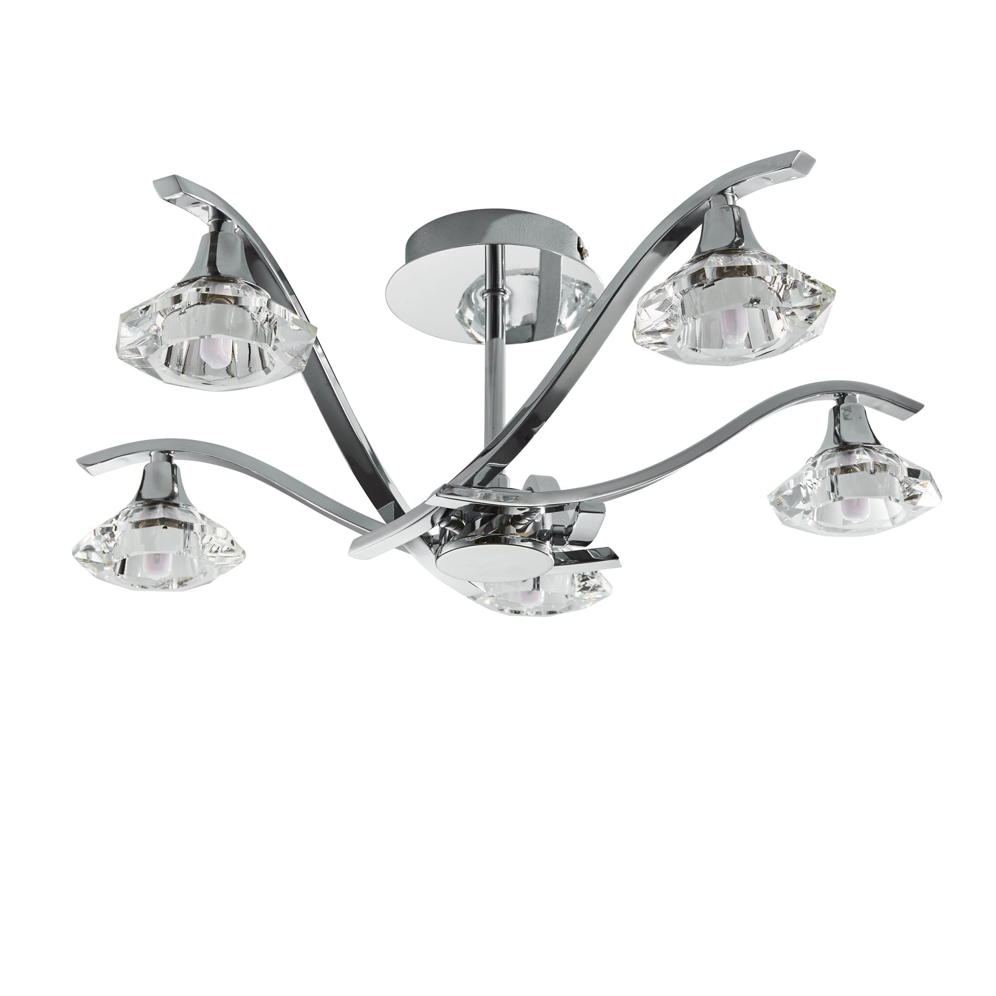 LANGELLA-5CH 5 Light Ceiling Fitting In Chrome