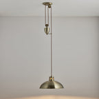 POLKA-AB Antique Brass Rise And Fall Pendant