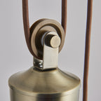 POLKA-AB Antique Brass Rise And Fall Pendant