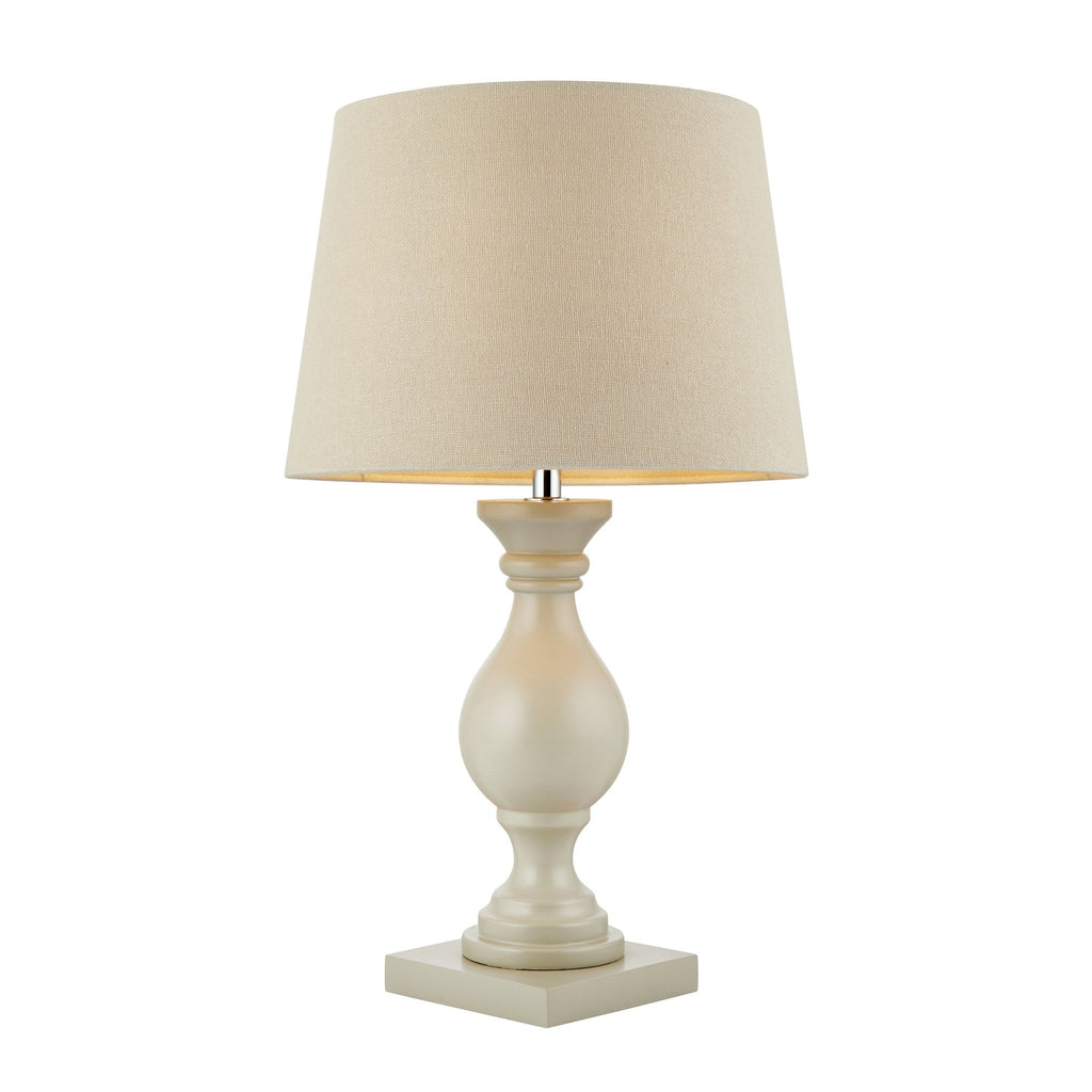 MARSHAM-TLTA Painted Wooden Table Lamp Taupe