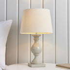 MARSHAM-TLTA Painted Wooden Table Lamp Taupe