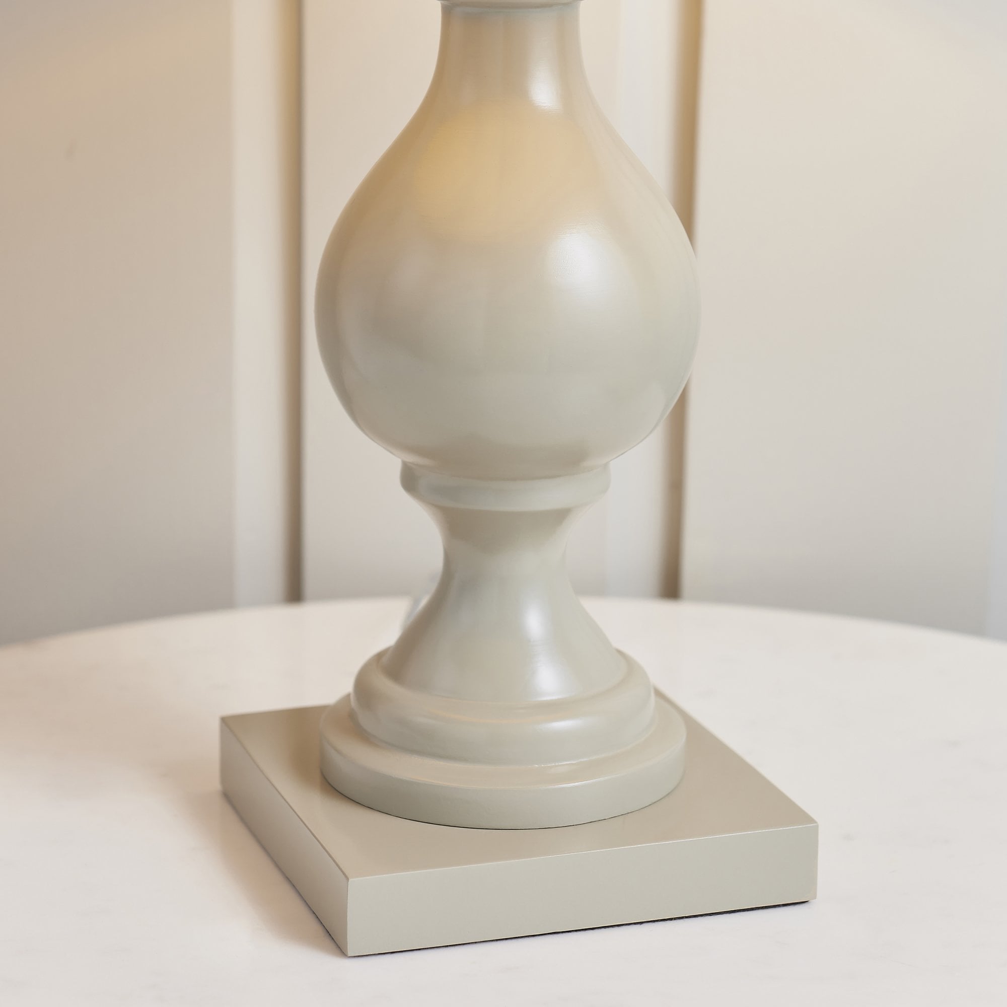 MARSHAM-TLTA Painted Wooden Table Lamp Taupe