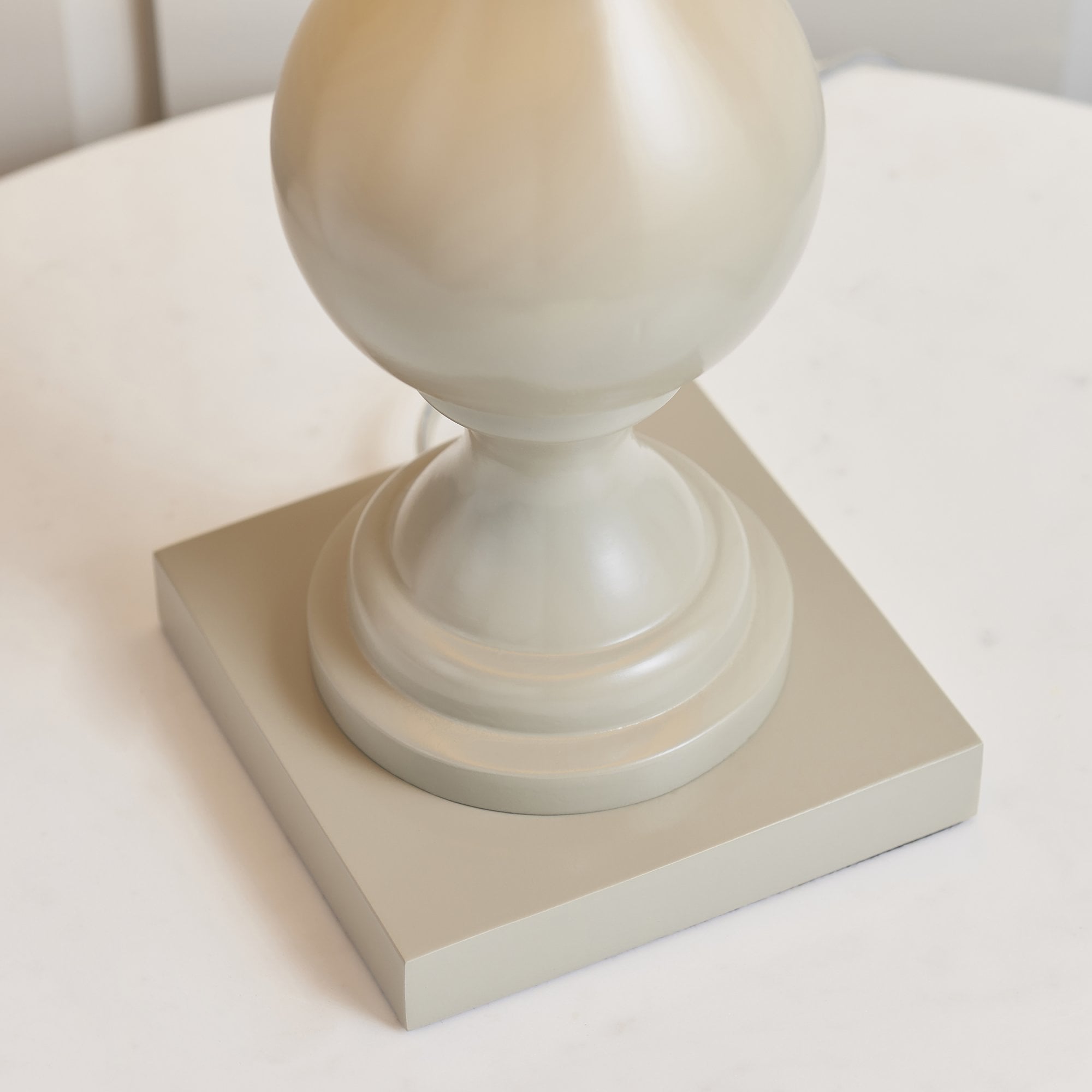 MARSHAM-TLTA Painted Wooden Table Lamp Taupe