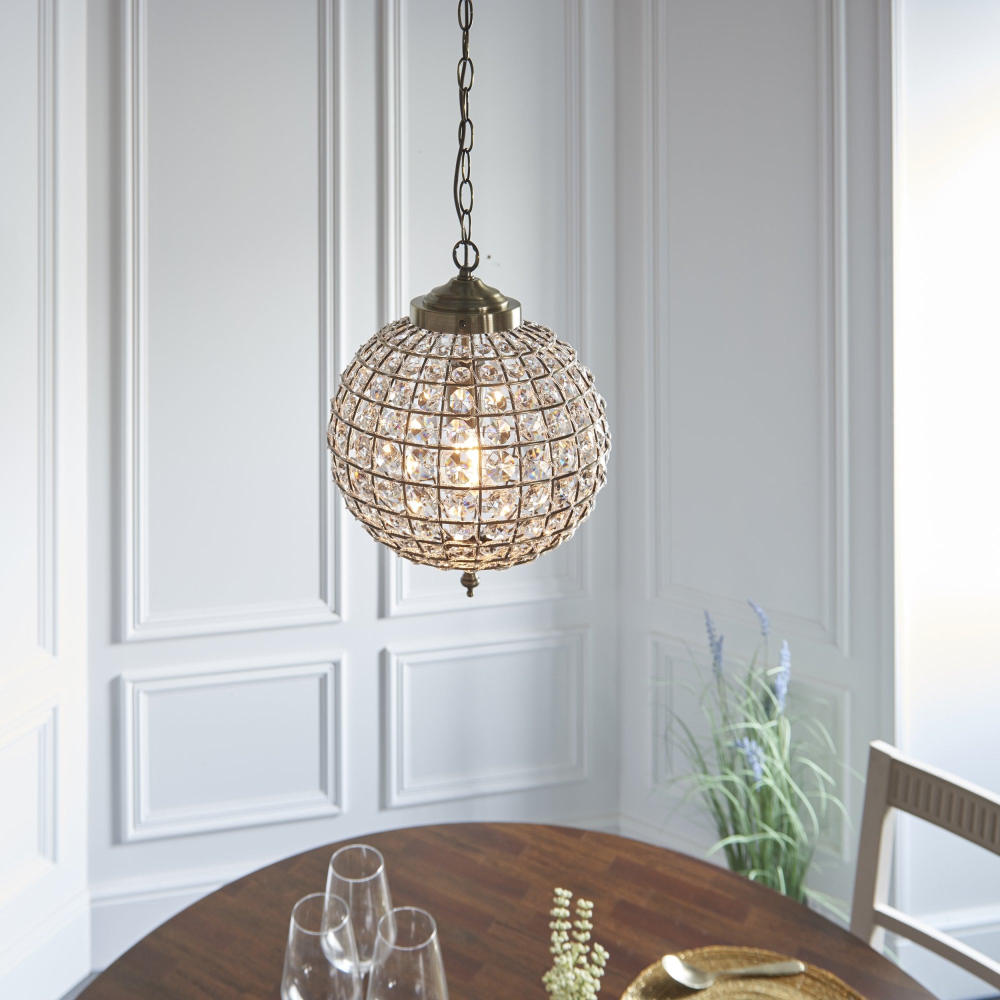 EH-TANARO-AB Pendant In Antique Brass