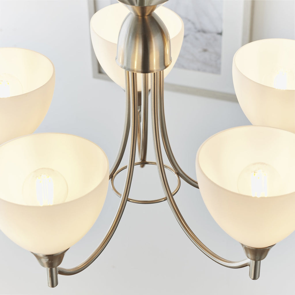 1805-5SC Alton indoor pendant multi arm glass