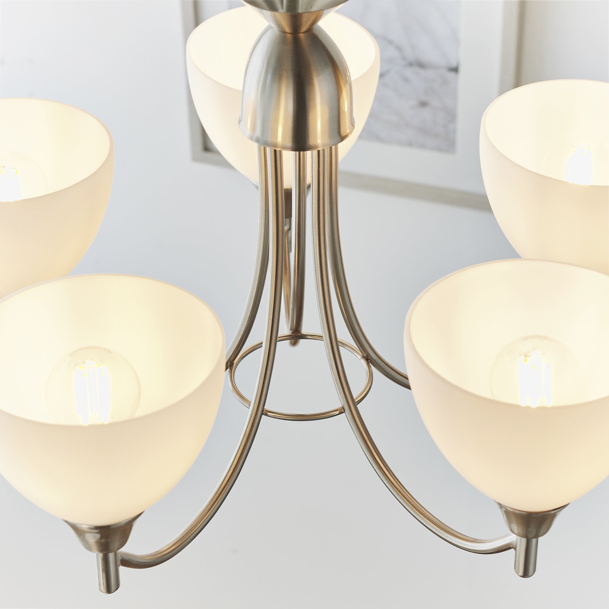 1805-5SC Alton indoor pendant multi arm glass