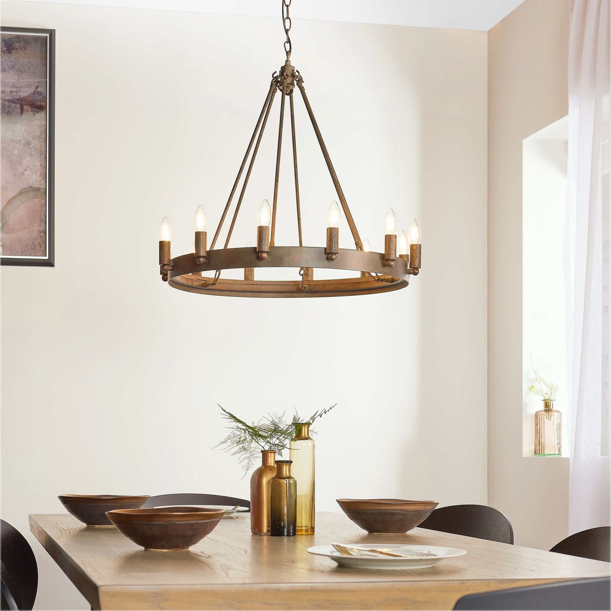 61026 Chevalier Indoor Pendant Multi Arm Lamp