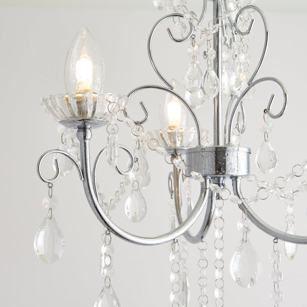 61251 Tabitha Bathroom Semi Flush Multi Arm Glass