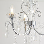 61251 Tabitha Bathroom Semi Flush Multi Arm Glass