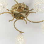 BOYER-5AB Boyer Indoor Semi Flush Multi Arm Glass