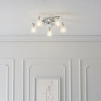 BOYER-5CH Boyer Indoor Semi Flush Multi Arm Glass