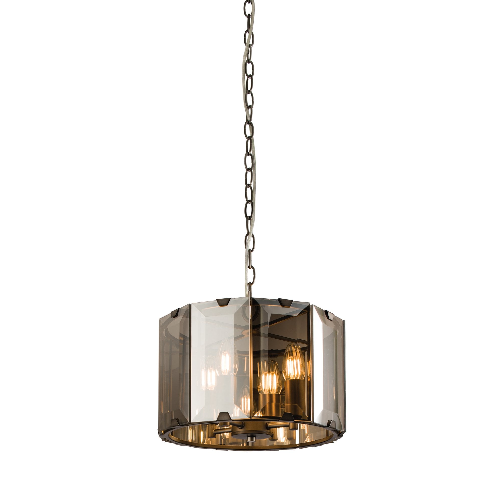 61281 Clooney Indoor Pendant Multi Arm Glass