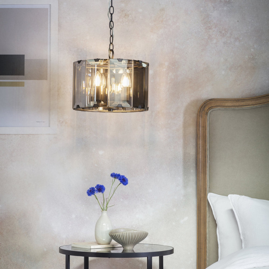 61281 Clooney Indoor Pendant Multi Arm Glass