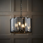 61281 Clooney Indoor Pendant Multi Arm Glass