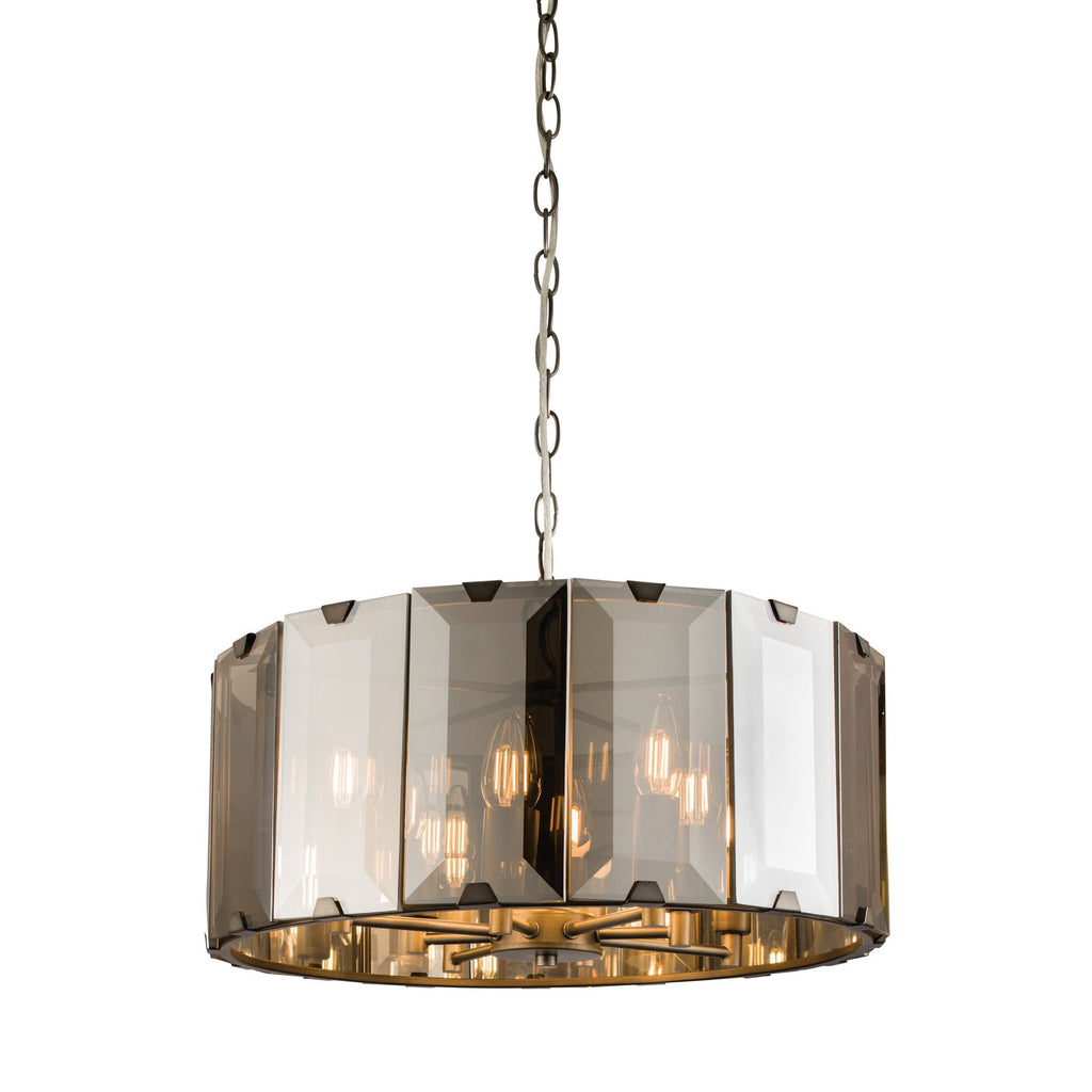 61294 Clooney Indoor Pendant Multi Arm Glass