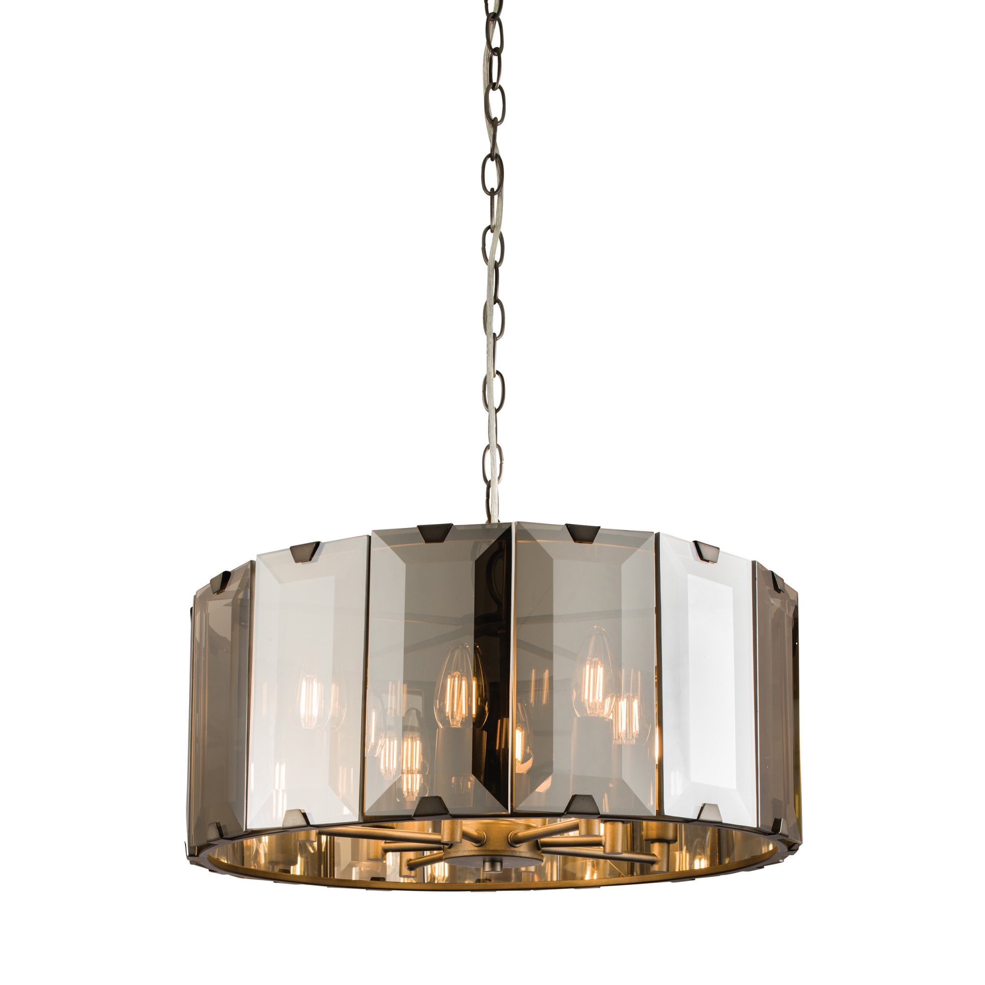 61294 Clooney Indoor Pendant Multi Arm Glass