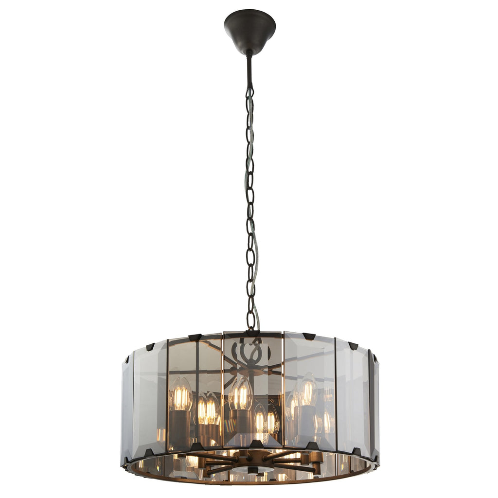61294 Clooney Indoor Pendant Multi Arm Glass