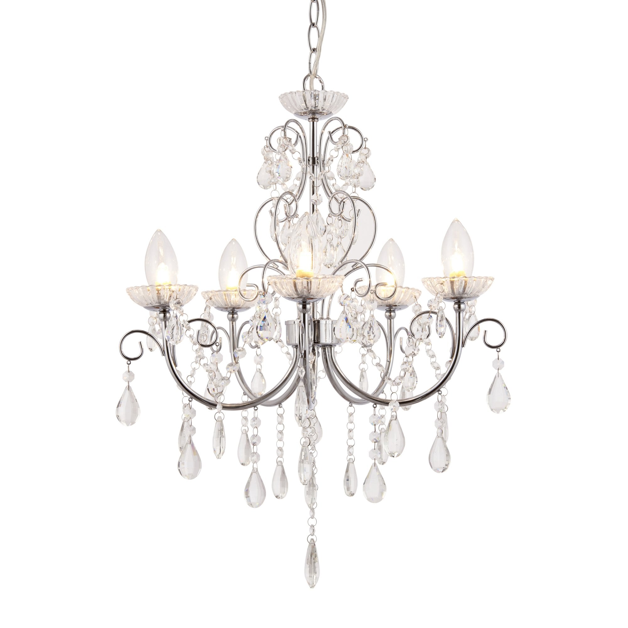 Tabitha Bathroom Pendant Multi Arm Glass