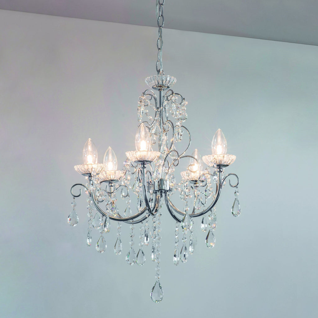 61384 Tabitha Bathroom Pendant Multi Arm Glass
