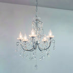 61384 Tabitha Bathroom Pendant Multi Arm Glass