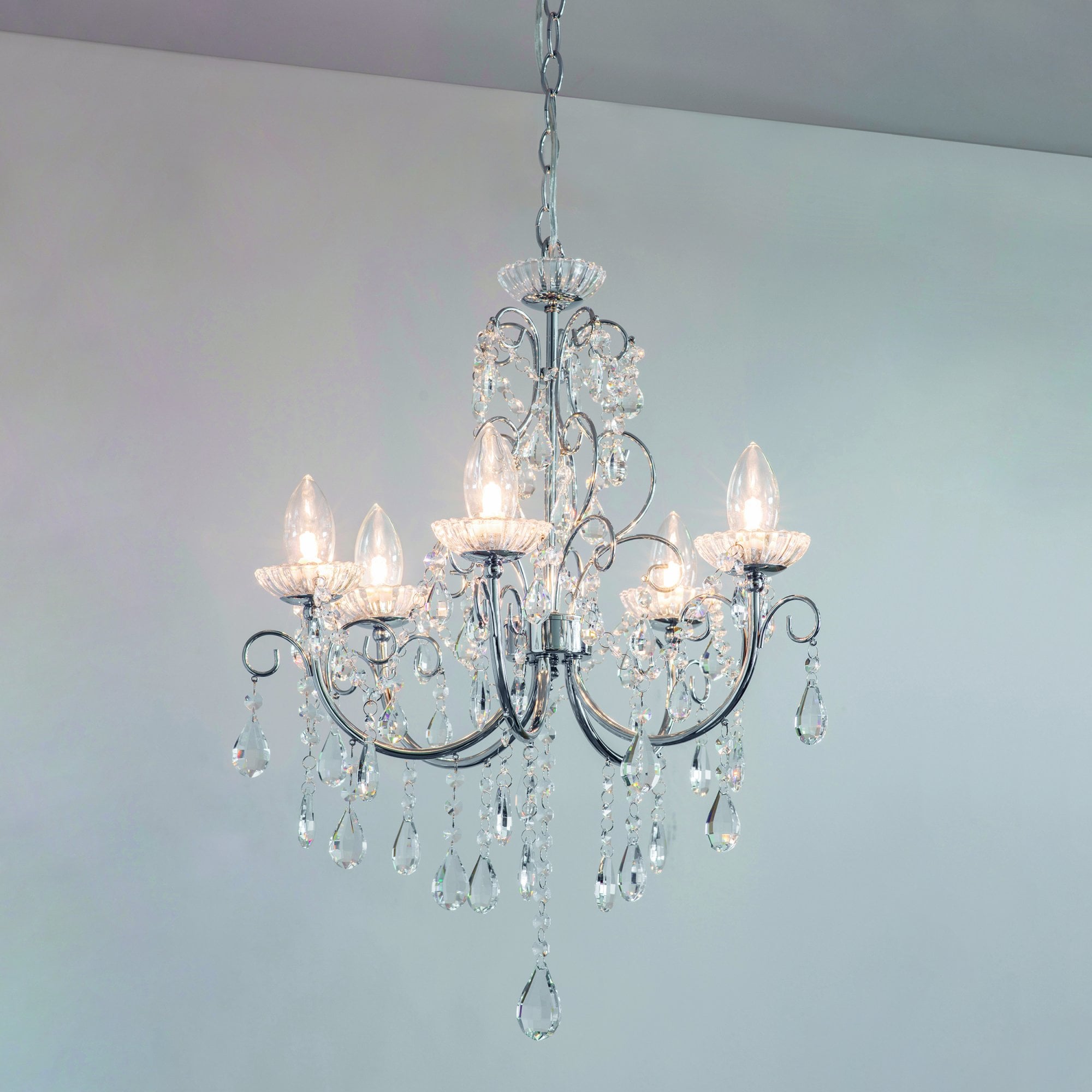 Tabitha Bathroom Pendant Multi Arm Glass
