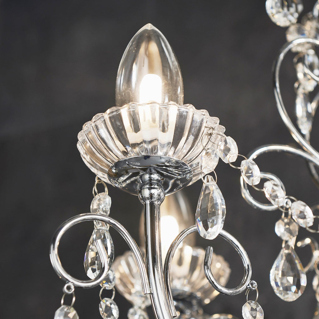 61384 Tabitha Bathroom Pendant Multi Arm Glass