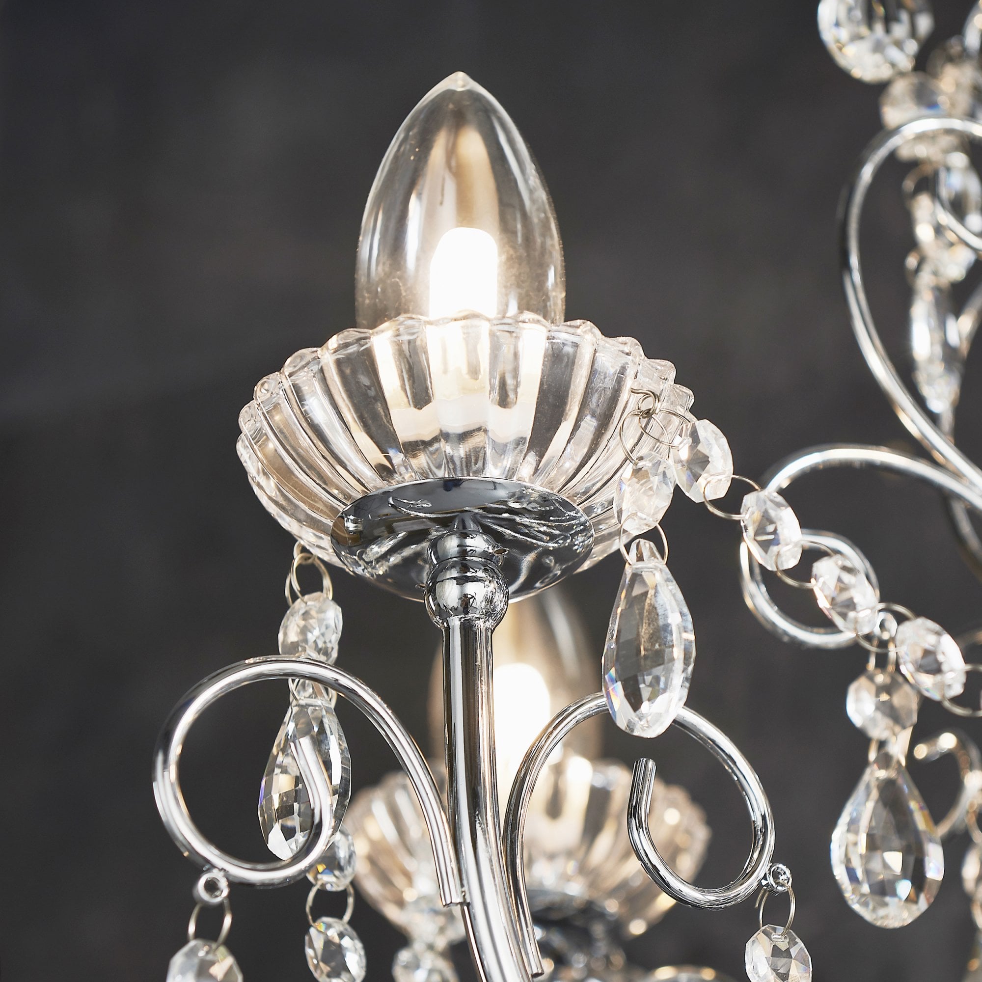 Tabitha Bathroom Pendant Multi Arm Glass