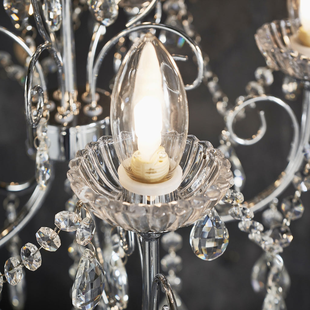 61384 Tabitha Bathroom Pendant Multi Arm Glass