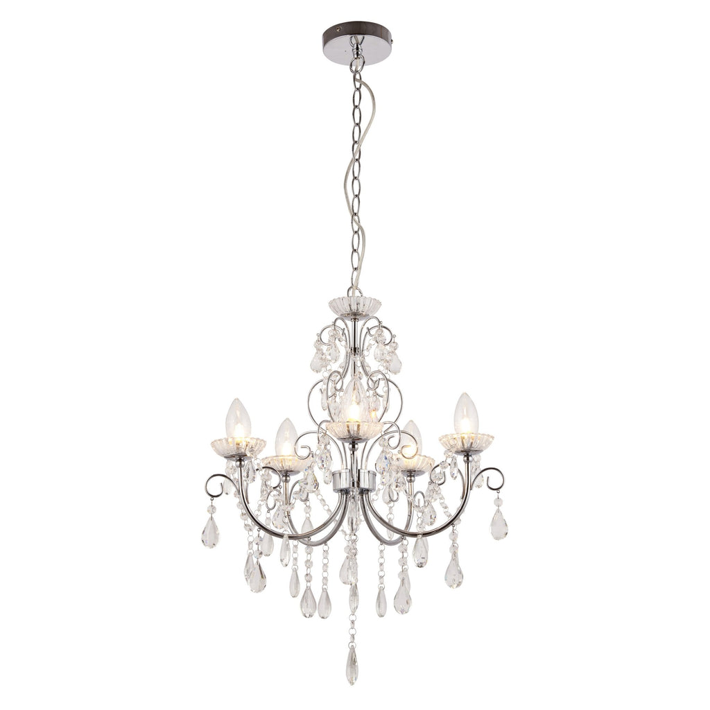 61384 Tabitha Bathroom Pendant Multi Arm Glass