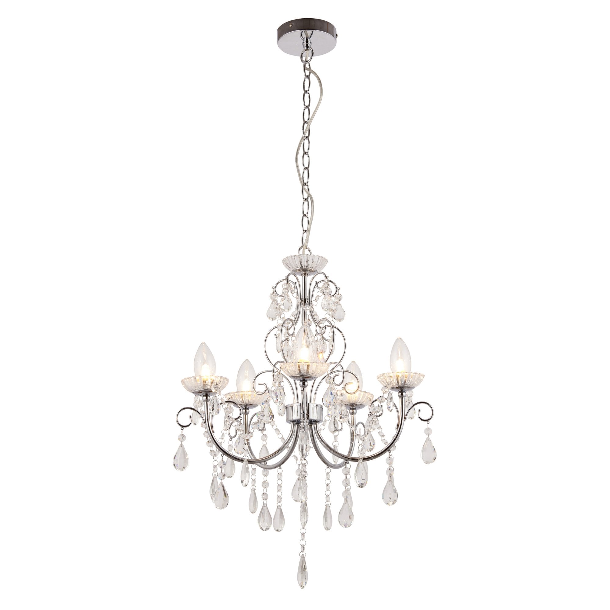 Tabitha Bathroom Pendant Multi Arm Glass