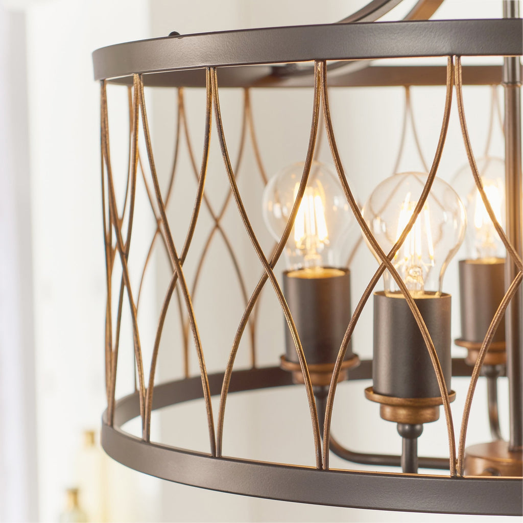 61498 Heston Indoor Pendant Multi Arm Lamp