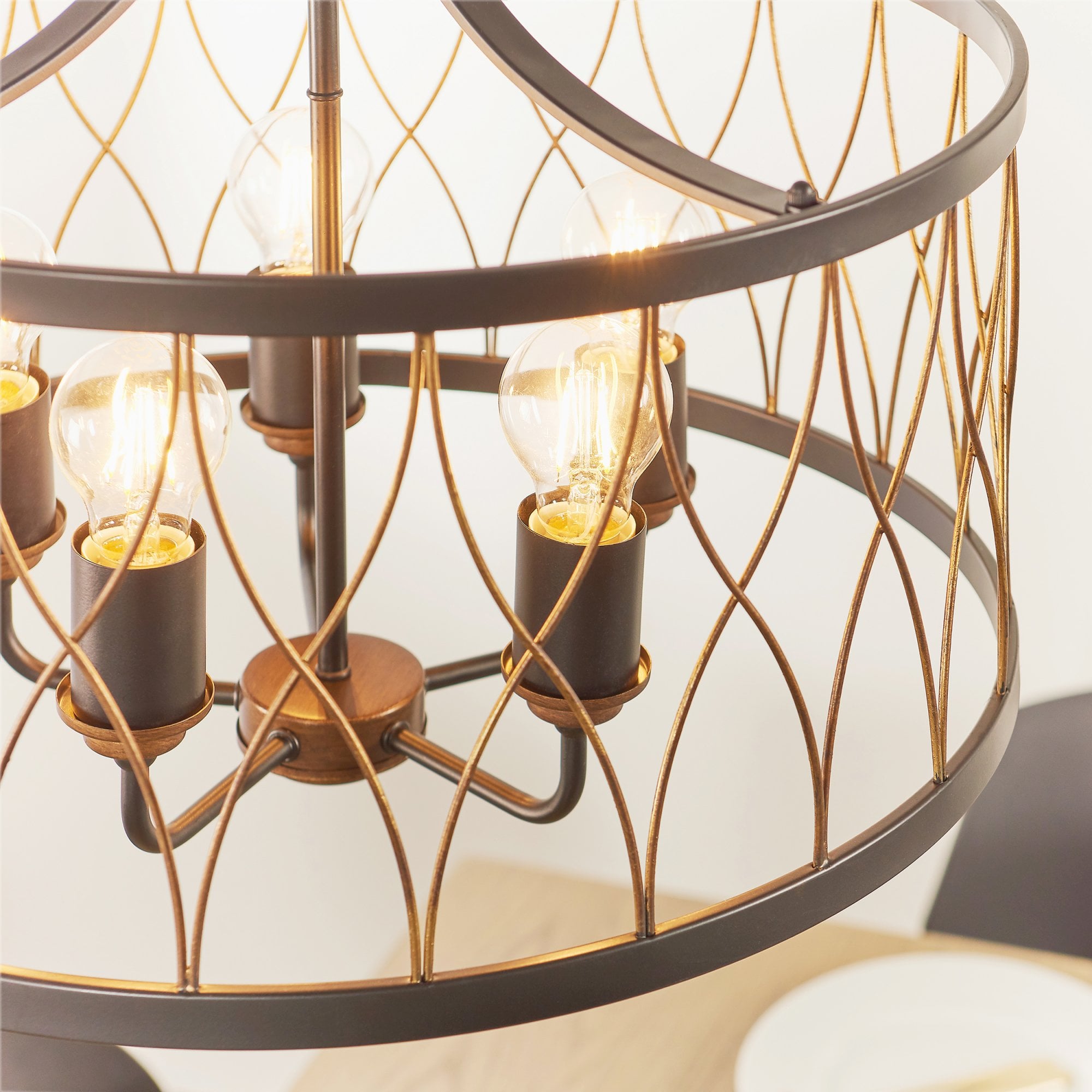 61498 Heston Indoor Pendant Multi Arm Lamp