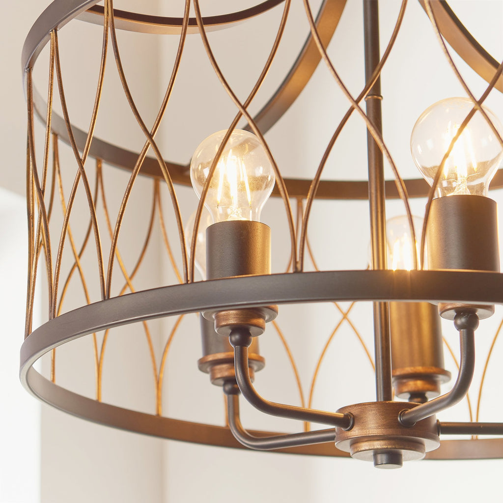 61498 Heston Indoor Pendant Multi Arm Lamp