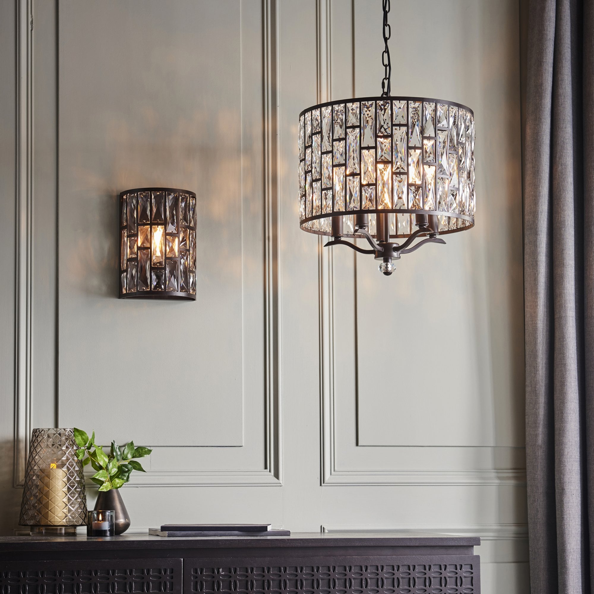 69390 Belle Indoor Pendant Light Multi Arm