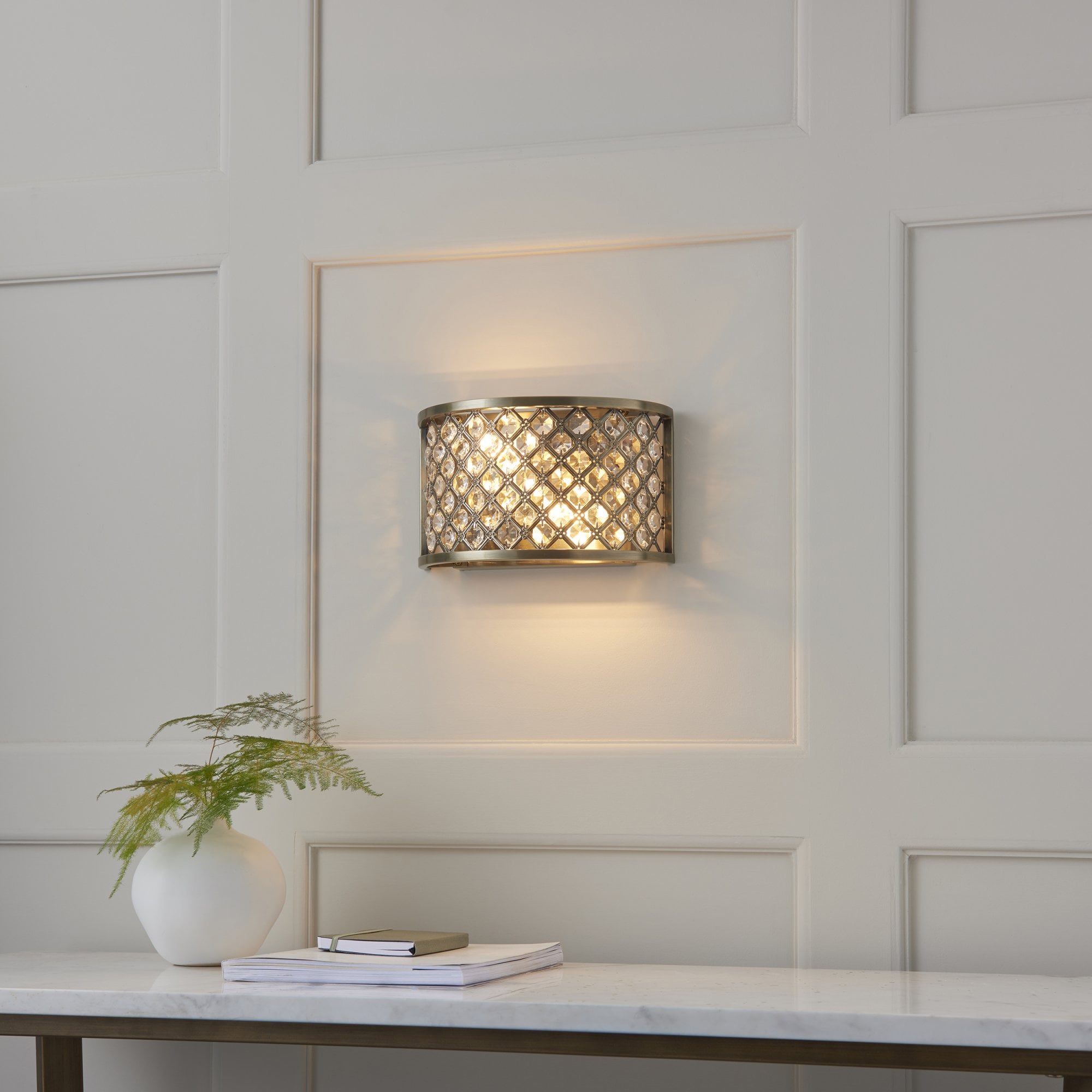 70559 Hudson Indoor Wall Light Glass (S)