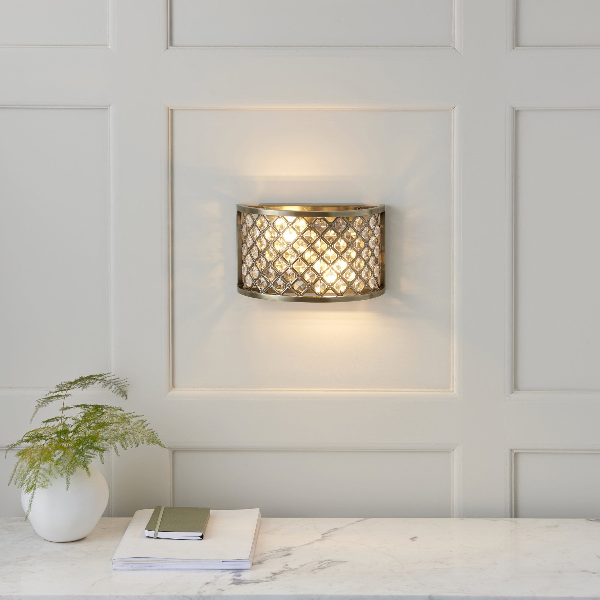 70559 Hudson Indoor Wall Light Glass (S)