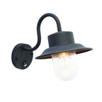 70331 Chesham PIR Outdoor Wall Light Black And Clear Glass