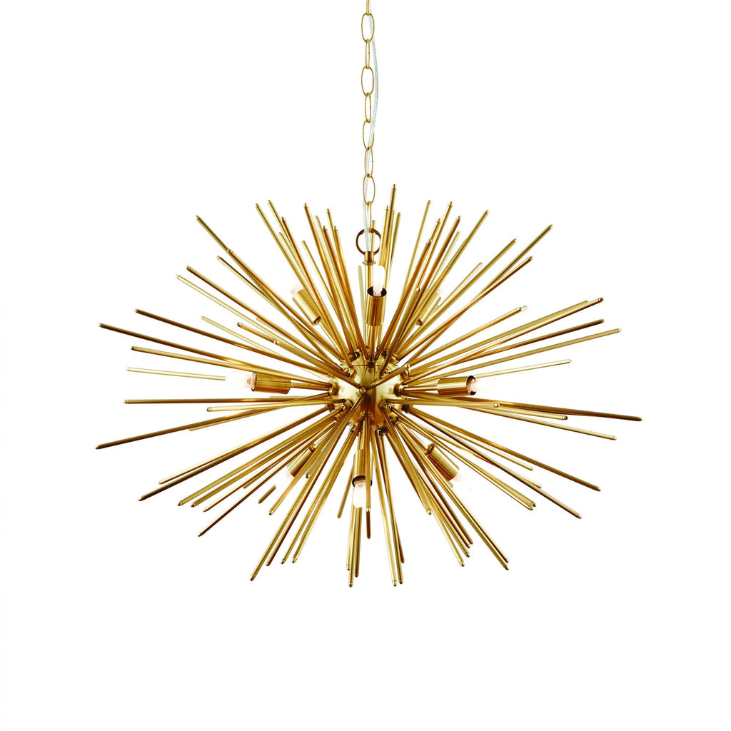 70575 Orta 9 Light Pendant Satin Brushed Gold